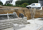Réalisation des fondations à Poilly-sur-Serein
